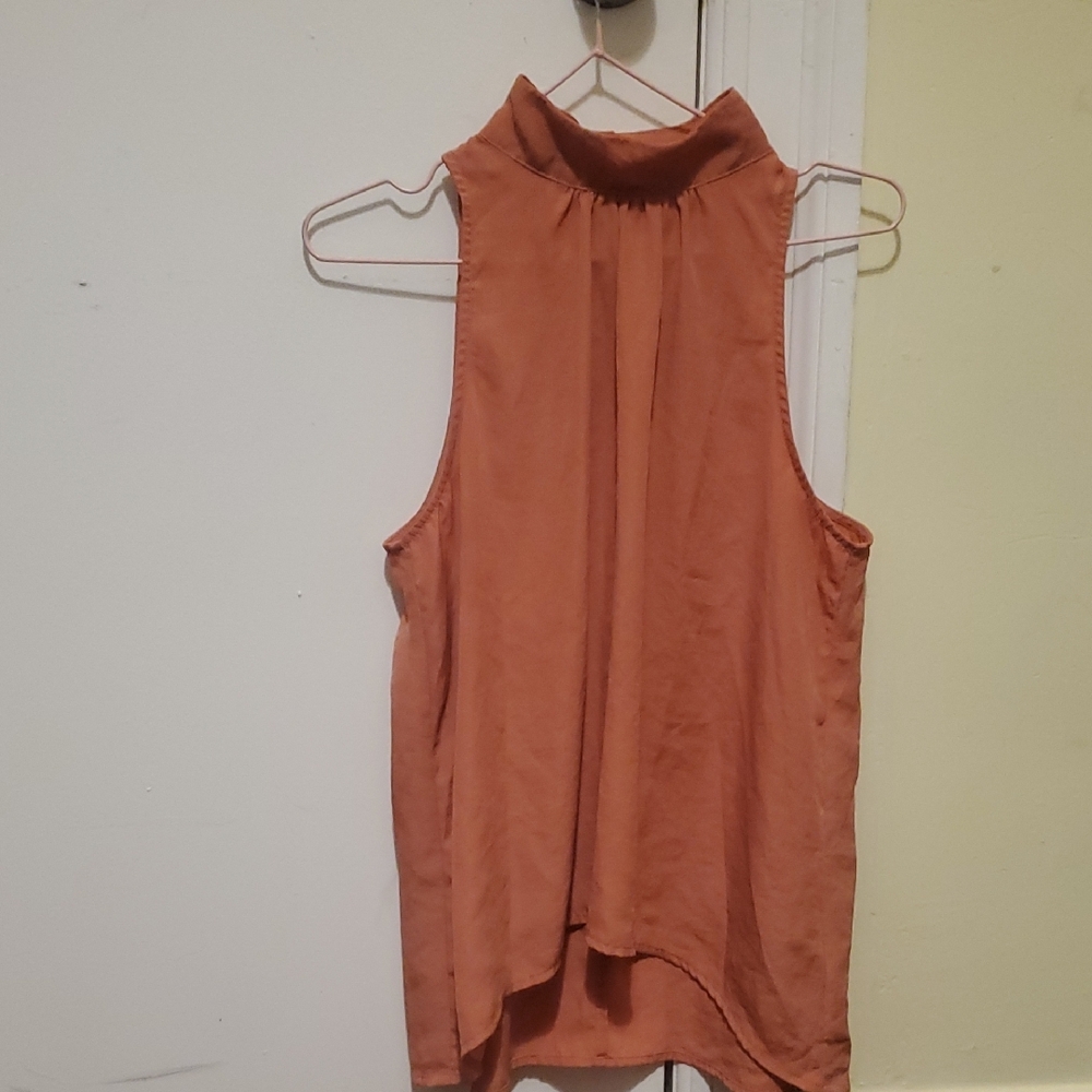 Prologue Pink Sleeveless Asymmetrical Tank Top